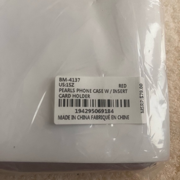 Badgley Mischka Red Quilted Crossbody Bag with Chain Strap • NIB - Picture 5 of 8